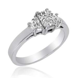  conflict free Diamond 3 stone or Engagement ring 1.00 CT TW Diamond 
