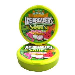 Ice Breakers Mints Sugar Free Sours   Assortment, 1.5 oz, 8 count