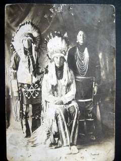 1900 INDIAN CHIEF COMANCHE~JOE THREE FINGERS~RPPC RARE  