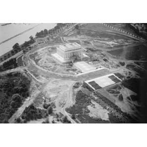  1919 photo LINCOLN MEMORIAL. UNDER CONSTRUCTION. VIEW FROM 