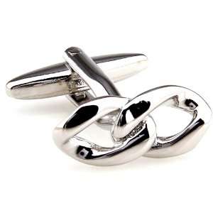    Silver Wedding Chain of Love Link Cufflinks Cuff Links Jewelry