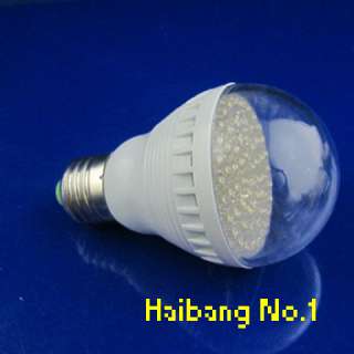 60LED E27 4.0W White LED Energy Saving Light Bulb 220V  