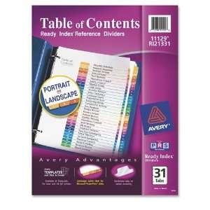  Avery Consumer Products   Ready Index Dividers 