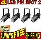 Lot of 4 Chauvet PINSPOT 2 LED pin spot dj Mirror ball light FREE SHIP