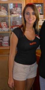 This is a 100% authentic sexy hot Hooters girl waitress / hostess 