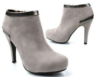 Hot Womens Lady Platform Boot High Heels Ankle Booties  