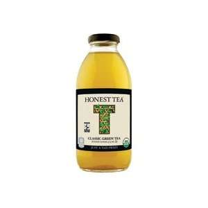 Honest Classic Green, Fair Trade Bottled Tea,16 ounces pack of 12 