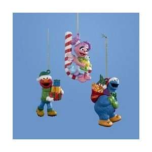  Sesame Street Ornaments   Elmo, Cookie Monster, Abby 