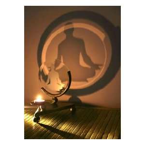  Meditation Man Yoga Projection Candle Holder See It on the 