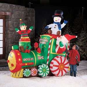  Animated Holiday Train Inflatable Patio, Lawn & Garden