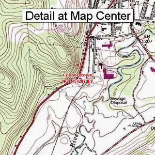  USGS Topographic Quadrangle Map   Cooperstown, New York 