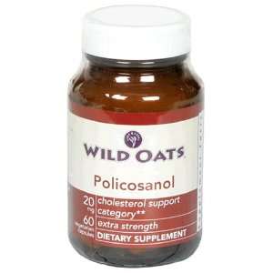  Wild Oats Policosanol, 20mg, Capsules, 60 vegetarian 