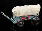 Vintage   Conestoga Toy Wood Wagon with Cloth Top over 