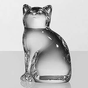 Steuben Glass Animals Loving Cat 4.75 