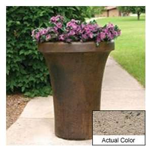   Sl4091 Round Planter   Weatherstone Gray 24x36 Patio, Lawn & Garden