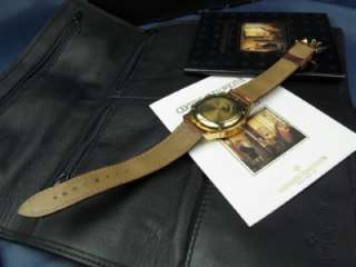 Vacheron Constantin Mens Chronograph Watch 18k Gold Ref 49002 Box 