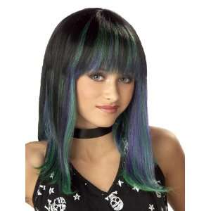  Lets Party By California Costumes Prismatic Blue Wig Child 