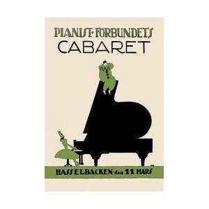  Pianist Forbundiets Cabaret 20x30 poster