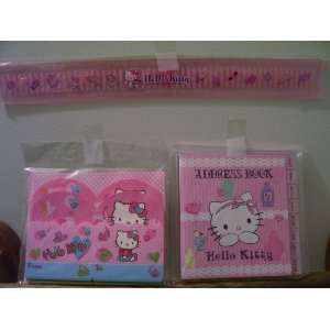   Kitty Ruler & Address Book & Stationery (Sold as a set) Toys & Games