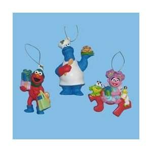  Sesame Street 3 Ornaments   Elmo, Abby, Cookie Monster 