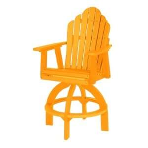  Cozi Back Swivel Bar Chair   Sunburst Yellow Patio, Lawn 