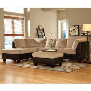  Homelegance Royce Sectional Living Room Set (Brown) 9838BR 