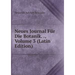  Neues Journal FÃ¼r Die Botanik. ., Volume 3 (Latin 