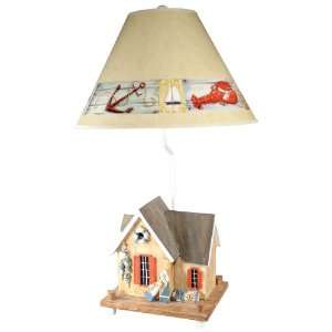  Crab Shack Nautical Table Lamp with Paul Brent Shade