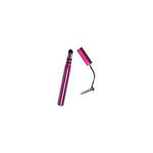 Stylus Pen with 3.5mm Adapter Plug (Hot Pink) for Blackberry cell 