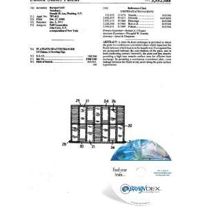    NEW Patent CD for PLATE FIN HEAT EXCHANGER 