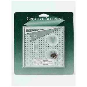 Creative Accents Clear Single Toggle Duplex Outlet Plate