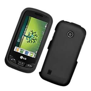 For LG VN270 Cosmo Touch Hard Rubberized Case Black  