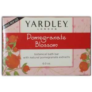 2 Yardley Pomegranate Blossom Botanical Bar Soap 6.0 oz (2 