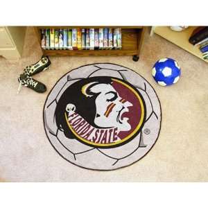  State Seminoles NCAA Soccer Ball Round Floor Mat (29) Seminole Logo