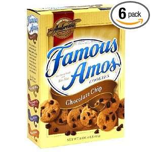 Famous Amos Famos Amos Chocolate Chip, 16 Ounce Packages (Pack of 6 