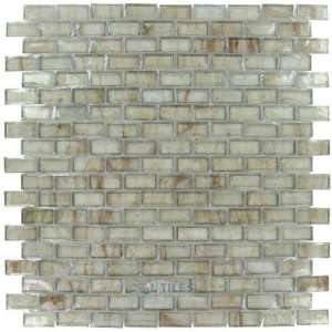  Leed amber recycled 5/8 x 1 1/4 brick paper faced mosaic 