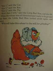 RARE Vintage Childs Little Red Hen Betty Bell Rea 1938  
