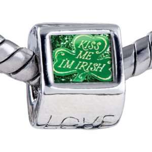  Pandora Style Bead Kiss Im Irish Beads Fits Pandora 