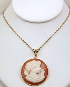 14K ITALIAN M&M SCOGNAMIGLIO CAMEO  