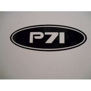  P71 Black Police Decal Sticker Crown Victoria Ford 