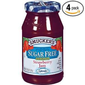 Smuckers Sugar Free Seedless Strawberry Jam, 12.75 Oz (Pack of 4 