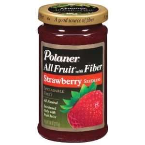 Polaner 100% All Natural with Fiber Strawberry Seedless Fruit Spread 