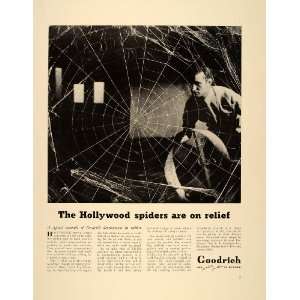   Rubber Cement Hollywood Spider Web   Original Print Ad