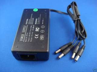 100 240VAC 12V 12VDC 5A POWER SUPPLY adapter 4 output  