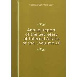  Annual report of the Secretary of Internal Affairs of the 