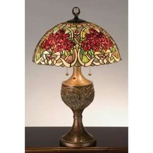  Meyda Lighting Tiffany Rose Bouquet Table Lamp