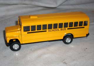 Friction Powered 5 Yellow School Bus Works  