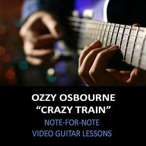 Ozzy Osbourne Crazy Train Guitar Lessons DVD NEW  