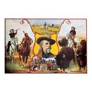  Buffalo Bill From Prairie to Palace   16x24 Giclee Fine 