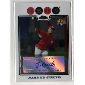  2008 Topps Chrome Johnny Cueto Autograph Rookie Baseball 